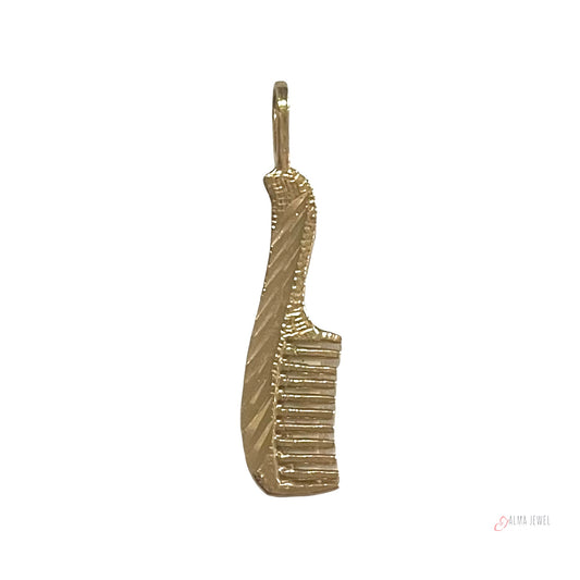 14K Gold Comb pendant