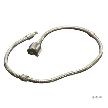 Silver Snake chain Bracelet DIY