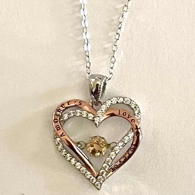 .925 Sterling Silver hearth pendant