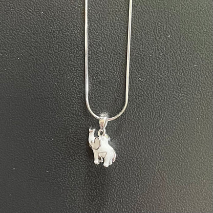 White Elephant Pendant with chain