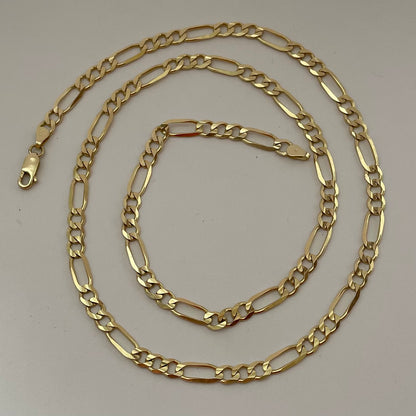 14K Gold Figaro Chain 5.2mm