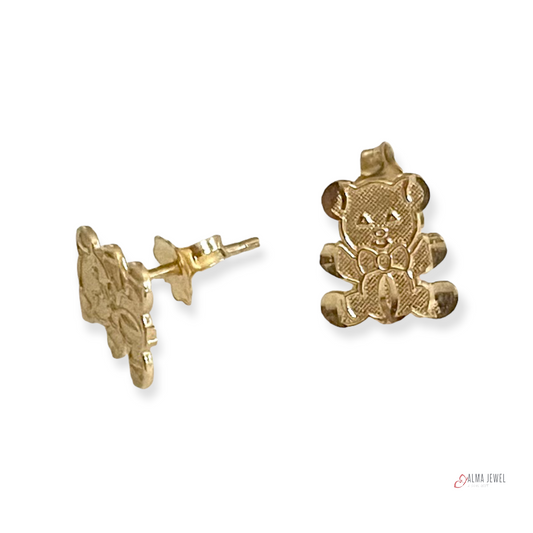 Teddy Bear Stud Earrings